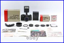 Almost Unused withBox Canon AE-1 35mm film Camera SLR NEW FD 50mm f1.4 Lens JAPAN
