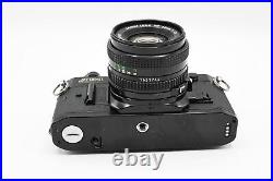 Black Canon AE-1 Program SLR Camera+50mm Lens Rare Beauty! Tested Fast Ship