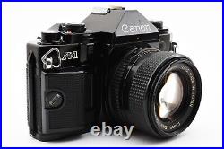 CANON A-1 SLR 35mm Film Camera Black with FD 50mm f/1.4 SSC Near Mint From Japan