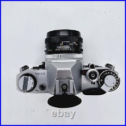 CANON AE-1 SLR Film Camera Bundle With Lenses, Flash, & Vtg Camera Bag
