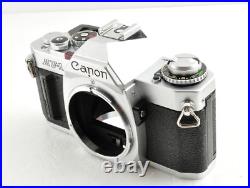 CANON AV-1 av-1 Silver withNFD 50mm F 11.8 Lens 35mm SLR FILM CAMERA /Near Mint