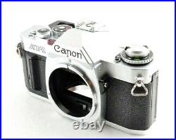 CANON AV-1 av-1 silver withNFD 50mm F 11. 8Lens 35mm SLR Film CAMERA /NEAR MINT