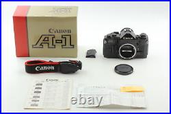 CLA'd & Boxed N. MINT withstrap Canon A-1 A1 SLR Film Camera Black From JAPAN
