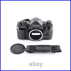 Canon A-1 A1 35mm SLR Film Camera Black Body From JAPAN Exc+5
