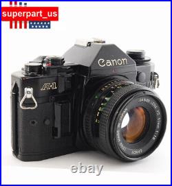 Canon A-1 A1 35mm SLR Film Camera With 50mm f/1.8 SC Lens and Battery -Excellent