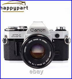 Canon AE-1 35mm Film Camera Kit With FD 50mm f/1.8 S. C Lens and Battery MINT++