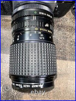 Canon AE-1 35mm SLR Film Camera Kalinar Haze 55MM Lens- Sunpak Bundle