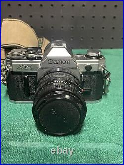 Canon AE-1 35mm SLR Film Camera With Extra Canon Lenses -TESTED/GOOD