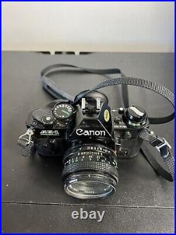 Canon AE-1 Program 35mm Film Camera Body FD 50mm f1.4 Lens From Japan