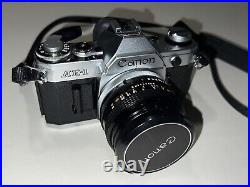 Canon AE-1 Program 35mm SLR Film Camera with 50mm f/1.8 FD Lens