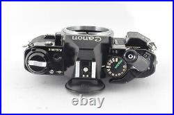Canon AE-1 Program Black 35mm SLR Film Camera Body NFD 135mm f/2.8 & macro lens
