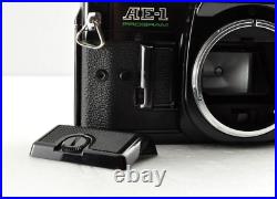 Canon AE-1 Program Black SLR Film Camera Mint with FD 50mm f/1.8 fast ship