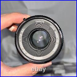 Canon AE-1 SLR Film Camera with Canon Double FD Lenses! (50mm F1.8 s. C. +200mm F1.4)