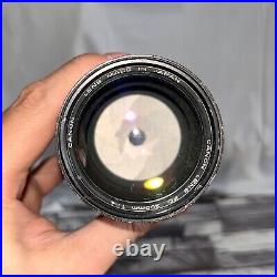 Canon AE-1 SLR Film Camera with Canon Double FD Lenses! (50mm F1.8 s. C. +200mm F1.4)