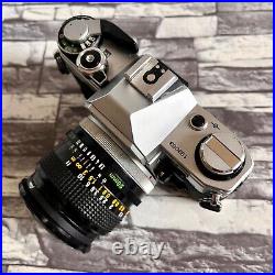 Canon AE-1 SLR Film Camera with Canon Lens FD 28mm F2.8 s. C! From Japan