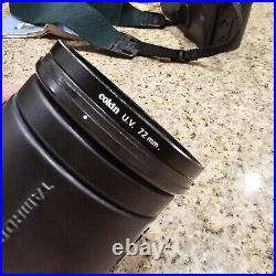 Canon EOS Elan 35mm SLR Film Camera +Tamron AF Aspherical 28-200mm 71DE Lens Bag