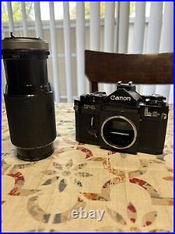 Canon F-1 Film SLR Camera 1980 Lake Placid Olympics withKiron 80-200mm lens