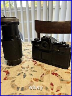 Canon F-1 Film SLR Camera 1980 Lake Placid Olympics withKiron 80-200mm lens