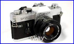 Canon FT QL 35mm SLR Film Camera with 50 mm lens Kit