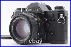 EXC+5 Canon AE-1 Black 35mm SLR Film Camera + NEW FD 50mm f/1.4 from Japan
