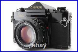 EXC+5 Canon F-1 Late Model SLR Film Camera w New FD NFD 50mm F1.4 from JAPAN