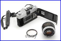 EXC+5 withStrap Canon FTb QL 35mm SLR Film Camera Silver FD 50mm F1.4 From JAPAN
