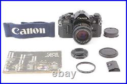 Exc+5 Canon A-1 Black body 35mm film Camera New FD 50mm f/1.4 Lens From JAPAN