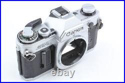 Exc+5 Canon AE-1 35mm SLR Film Camera Silver NEW FD 35-105mm Lens From JAPAN