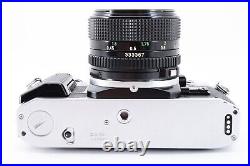 Exc+5? Canon AE-1 Program Silver 35mm Manual SLR Film Camera + 50mm f/1.4 Lens
