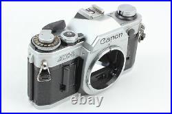 Exc+5 Canon AE-1 SLR Film Camera Silver with New FD 50mm F1.4 Lens From JAPAN