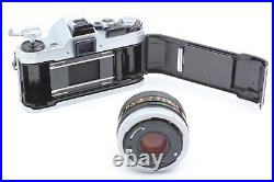 Exc+5? Canon AE-1 Silver Body SLR Film Camera FD 50mm F/1.8 Lens From JAPAN