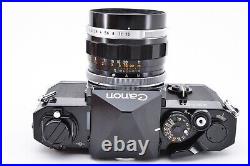 Late MINT Canon New F-1N Eyelevel 35mm SLR Film Camera + Exc 5 FL 50mm f/1.4