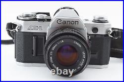 MINT? Canon AE-1 Silver 35mm SLR Film Camera New FD 50mm f/1.8 Lens BW-52A 6577