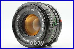 MINT Canon AV-1 SLR Film Camera NEW FD 50mm F/1.8 Lens Flash 155A From JAPAN
