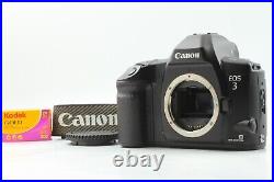 MINT Canon EOS 3 EOS-3 35mm SLR Film Camera Body with Strap Cap From JAPAN