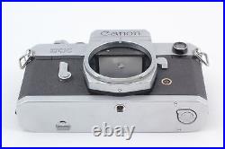 MINT Canon FX Silver SLR 35mm Film Camera body FL 50mm f1.8 Lens From JAPAN