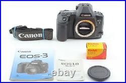 MINT / Strap Canon EOS-3 EOS 3 35mm SLR Film Camera Body From Japan