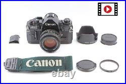 MINT with Hood? Canon A-1 35mm SLR Film Camera Body New FD 50mm f1.4 Lens JAPAN