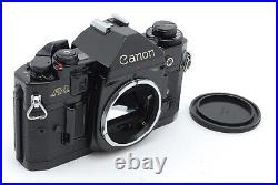 Meter Work MINT Canon A-1 35mm SLR Film Camera Black Body Only Cap From Japan