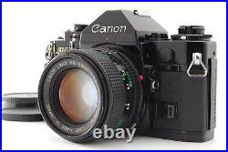 Mint Canon A-1 A1 35mm SLR Film Camera Black + FD 50mm f/1.4 Lens From JAPAN