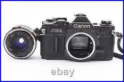 N MINT+3? Canon AE-1 Black SLR 35mm Film Camera NEW FD 50mm F/ 1.8 Lens 1507