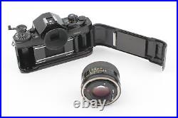 N MINT Canon A-1 SLR Film Camera Black Body NEW FD NFD 50mm F/1.4 Lens JAPAN