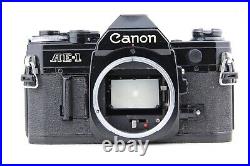 NEAR MINT CANON AE-1 SLR Film Black + NFD New FD 28mm f/2.8 from JAPAN
