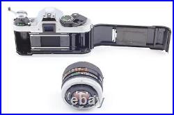 NEAR MINT? Canon AE-1 Program 35mm SLR Film Camera + FD 50mm f/1.4 Lens Japan