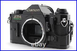 NEAR MINT Canon AE-1 Program Black SLR 35mm Film Camera Body Only From JAPAN