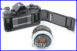 Near MINT+3 with Strap Canon A-1 A1 SLR Film Camera Black FD 50mm 1.8 S. C. JAPAN