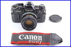 Near MINT Canon AE-1 35mm SLR Film Camera Black with FD 50mm F1.8 SC lens JAPAN