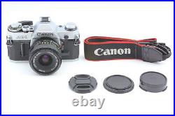 Near MINT Canon AE-1 35mm SLR Film Camera Silver NEW FD 28mm f/2.8 Lens JAPAN