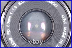 Near MINT Canon AE-1 Program SLR 35mm Film Camera FD 50mm f1.8 From JAPAN