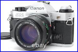 Near MINT Canon AE-1 Program Silver Film Camera New FD 50mm F1.4 Lens JAPAN